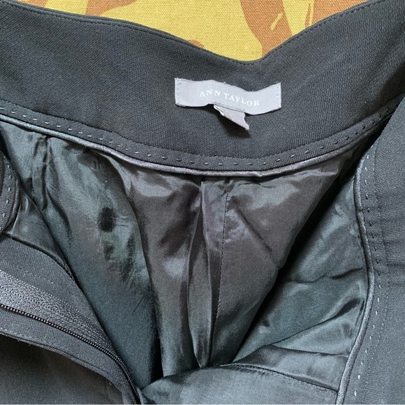 Ann Taylor Career Black Straight Classic Leg Trousers - Picture 10 of 11